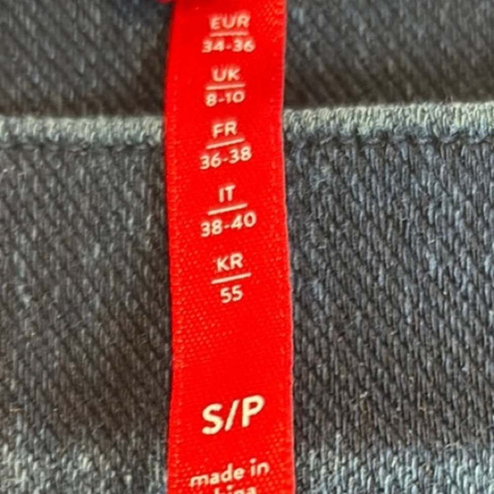 SPANX jean-ish ankle leggings dark blue wash size small NWOT - Picture 6 of 6